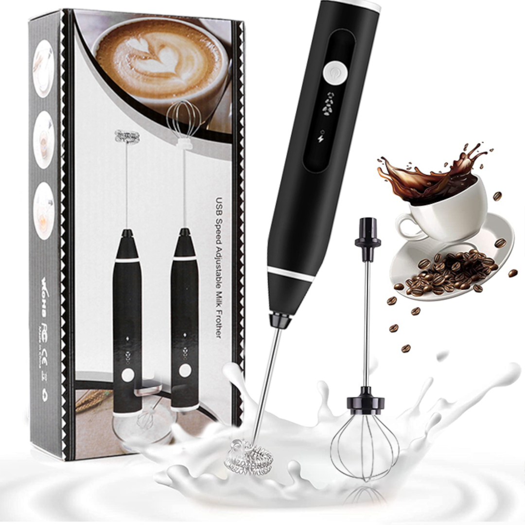 Dropship One Set Of Milk Frother Handheld USB-Rechargeable With